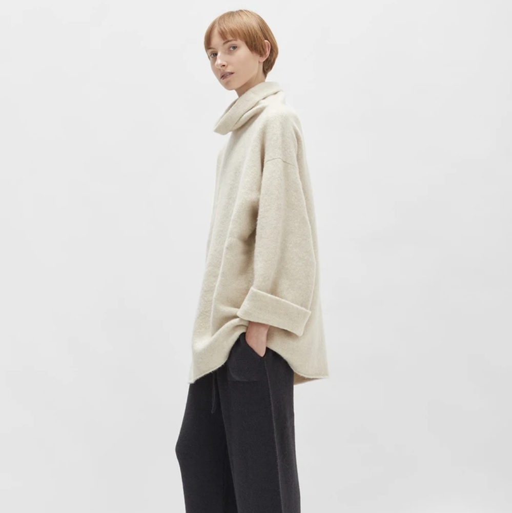 SOLD🥀 Lauren Manoogian Cashmere Funnel Pullover - Picture 4 of 13